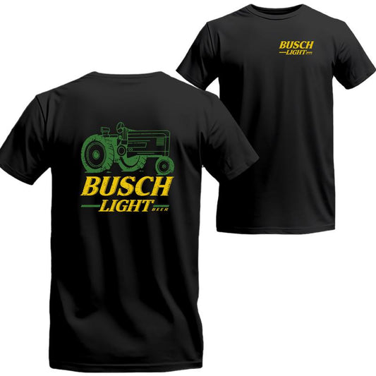 Busch Light Tractor T-shirt 2 Sides, Busch Light Short Sleeve Tee, Unisex Shirt