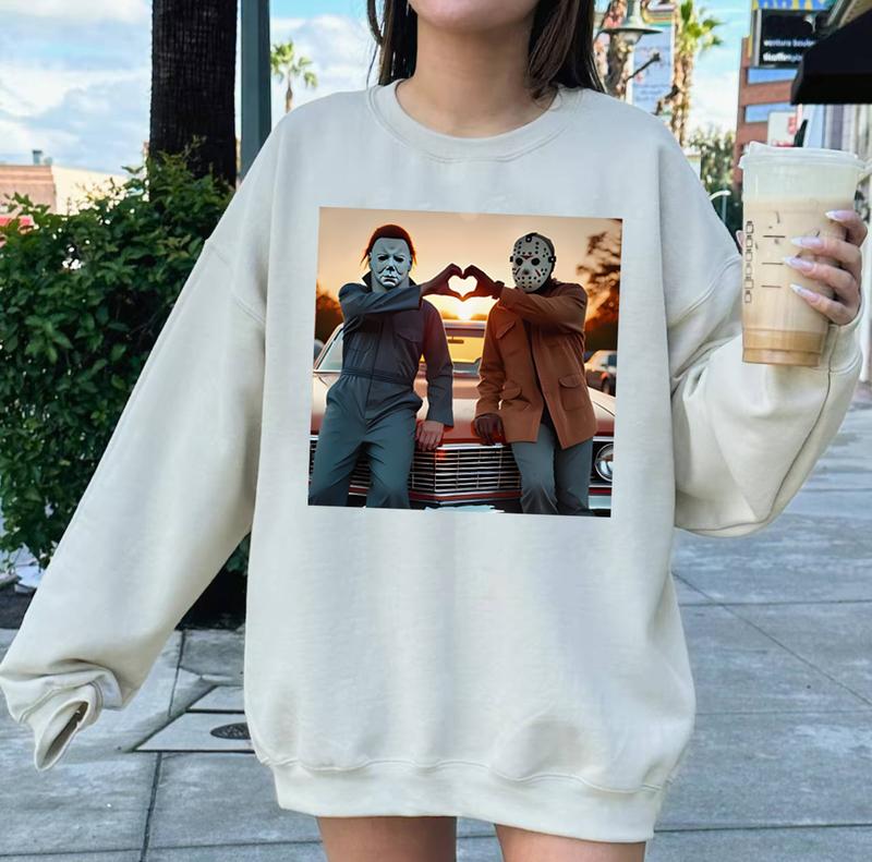 Heart Hand Killer Horror Movie Shirt, Friends Horror Characters Shirt, Funny Halloween, Horror Movie Killers Shirt, Hot Halloween, Friends Horror