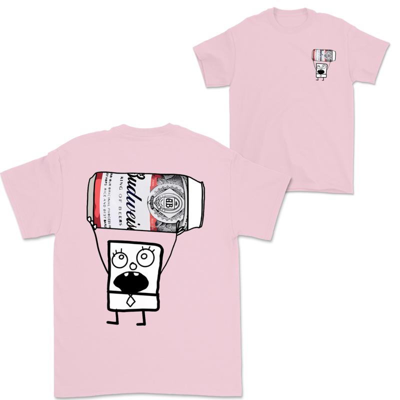 Doodlebob Budweiser 2 Sided T-Shirt, Funny Drinking T-Shirt, Summer T-Shirt, Full Color T-Shirt, Unisex T-Shirt, For Men, For Women, Gift For All Mens