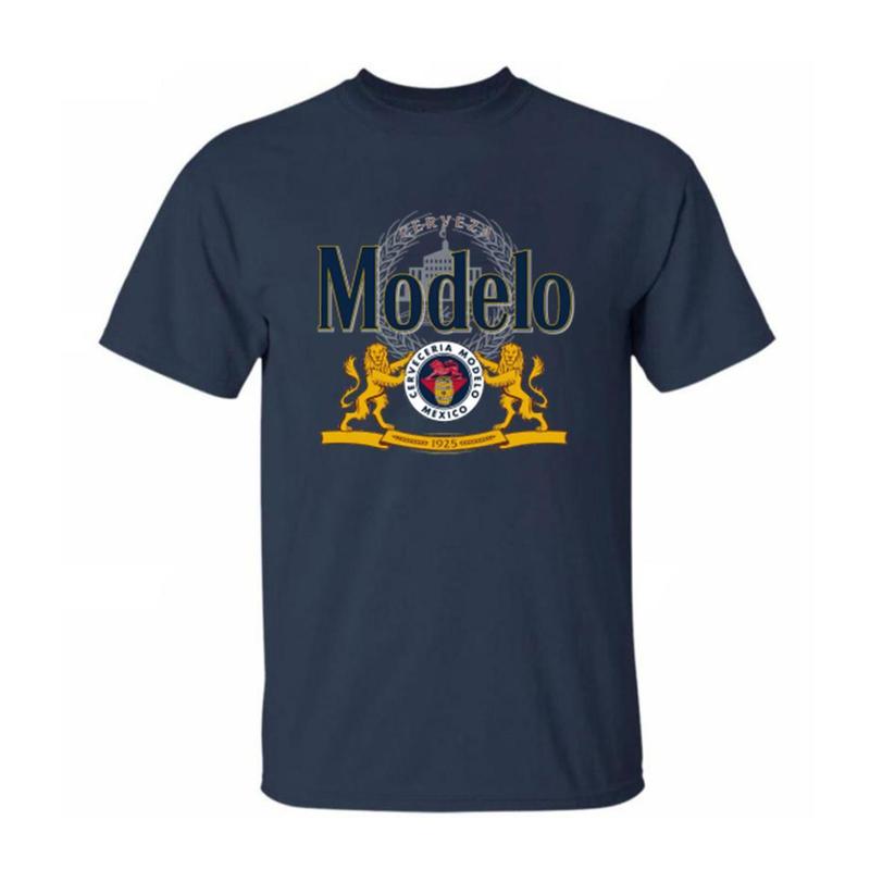 Men's Casual Fit T-Shirt with Modelo Beer Heritage Design - Menswear, Top