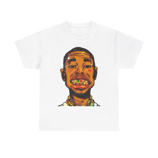 Pharrell Inspired Retro Vintage Grill Rap Y2k 90s Hip-Hop Vibes Heavy Cotton Graphic T-Shirt Tshirt Shirt HipHop RNB Tee Casual Menswear Top Streetwea