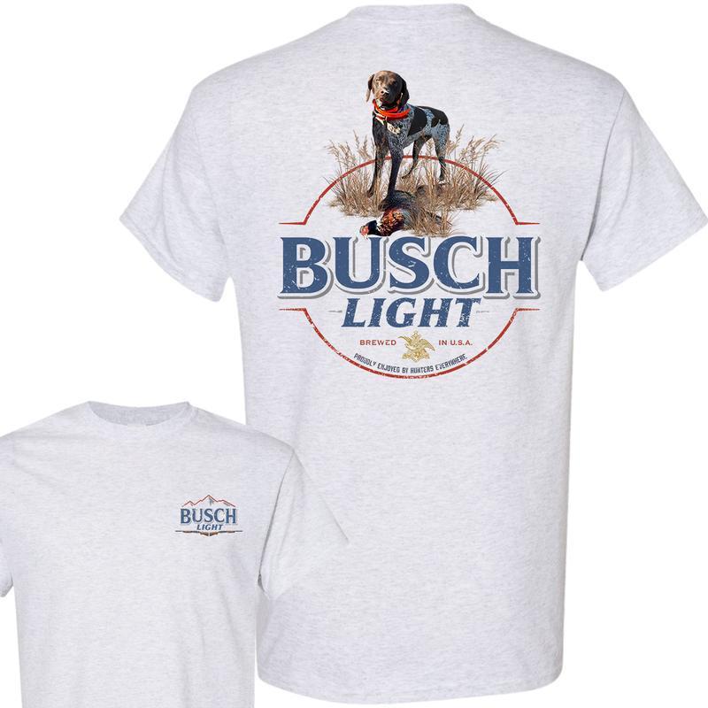 BUSCH LIGHT, BEER, Busch Light Hunting Shirt, Busch Light Tshirt Full Color For Men And Women, Casual Graphic Round Neck T-shirt for Summer, Fashion M