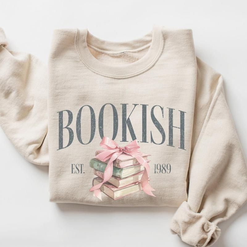 Bookish Sweatshirt, Coquette Book Lover Sweater, Bookish Gift, Bookworm Sweatshirt, Coquette Aesthetic Reading Shirt, Gift for Book Lover