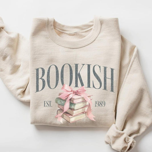Bookish Sweatshirt, Coquette Book Lover Sweater, Bookish Gift, Bookworm Sweatshirt, Coquette Aesthetic Reading Shirt, Gift for Book Lover