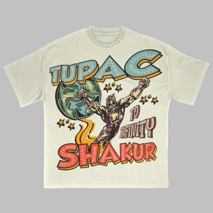 Skull Tupac T-Shirt, 2Pac Vintage Tee, Music Rap Graphic Tee, Unisex Fashion Hip Hop Shirt Menswear Womenswear Streetwear