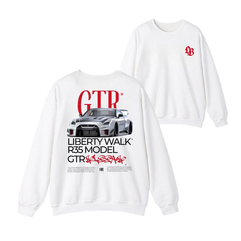 JDM GTR R35 Liberty Walk T-shirt, Hoodie, Sweater, Car Enthusiast Shirt, Car Clothing, Unisex, Vintage car shirt