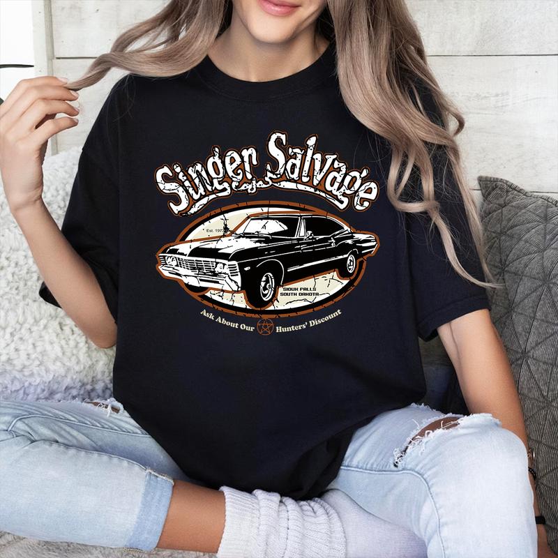 Vintage Supernatural Sinngger Salvaagge Shirt, Gift For Woman and Man Unisex T-Shirt Sweatshirt HoodieQuotes Casual Cotton