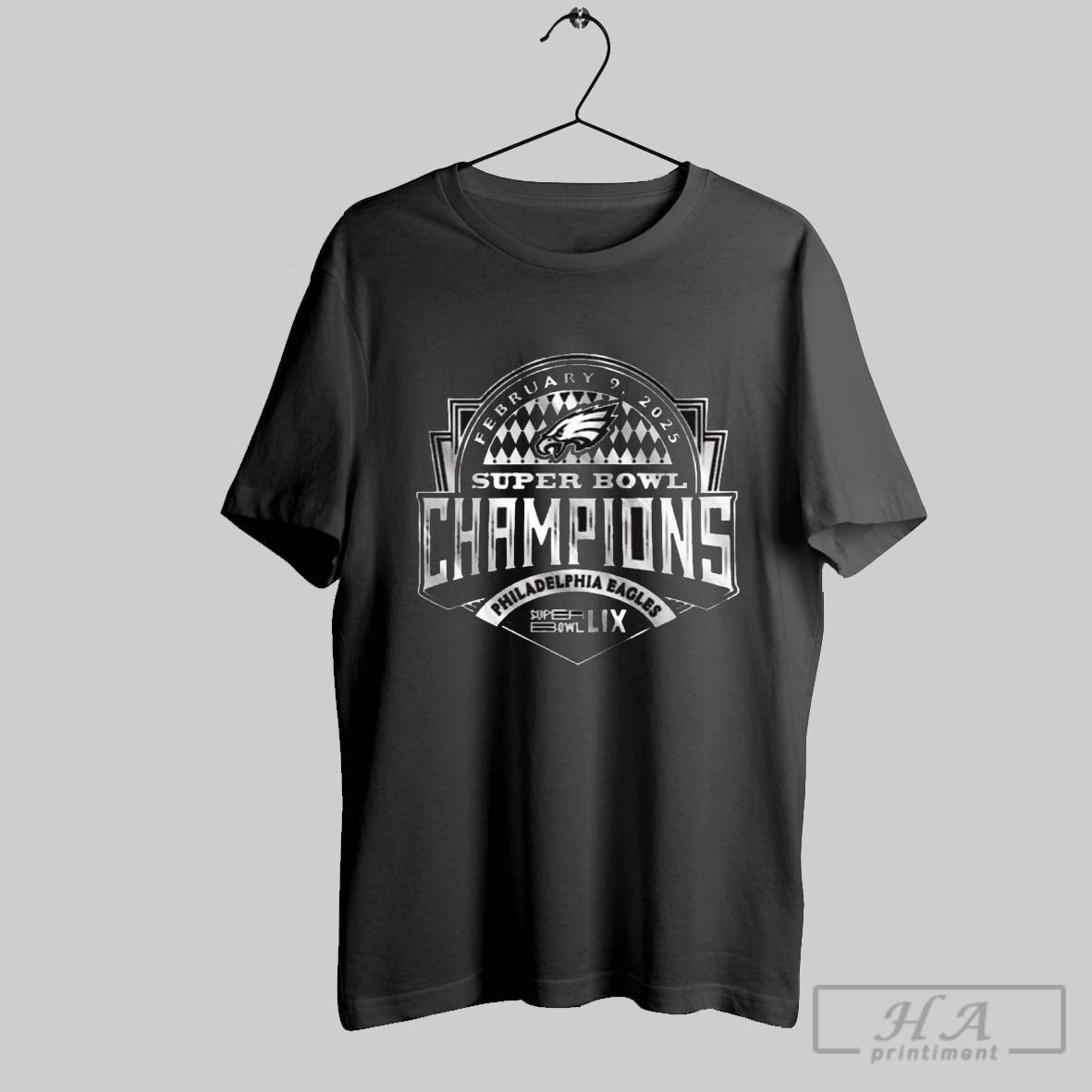 Philadelphia Eagles Win Kansas City Chiefs Nfl 2024 Super Bowl Lix Champions Feb 9 2025 Luxe T Shirt