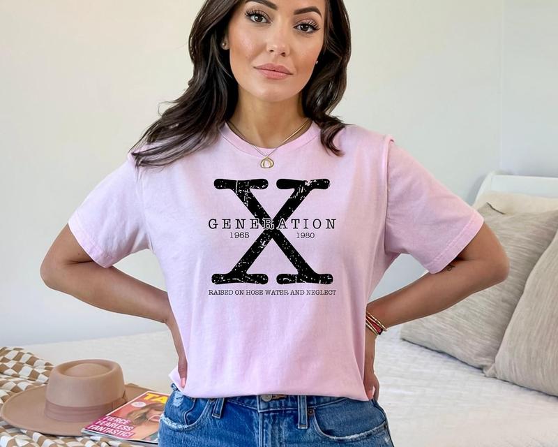 Gen-X Women's T-Shirt Unisex Casual Collar for Summer - Comfort Cotton Fabric