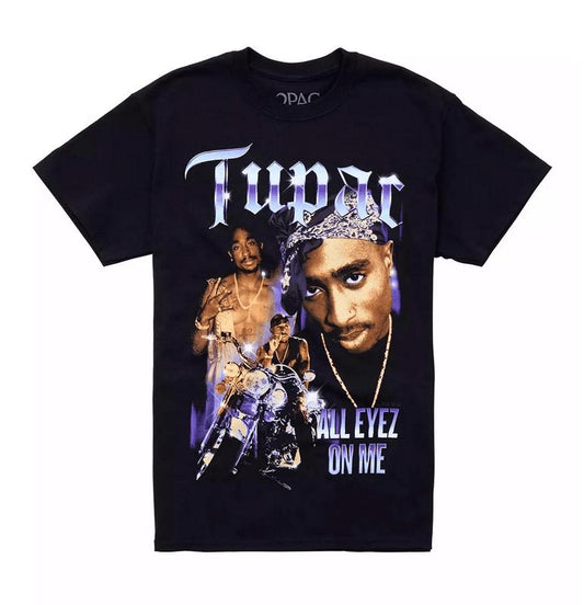 Tupac All Eyez On Me Shirt, 2pac Shirt, Rapper Merch, Tupac Shirt, 1990s Vintage Retro Unisex S,Unisex Cotton Graphic Tee