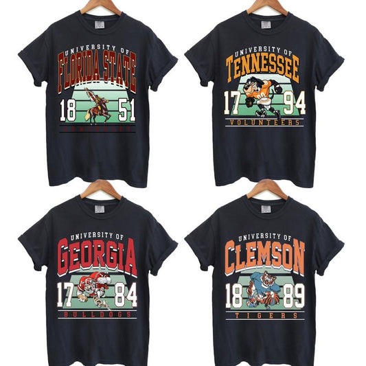 Vintage College NCAA T-shirt, Vintage T-shirt All Teams NCAA, Gifts For Fan Sport