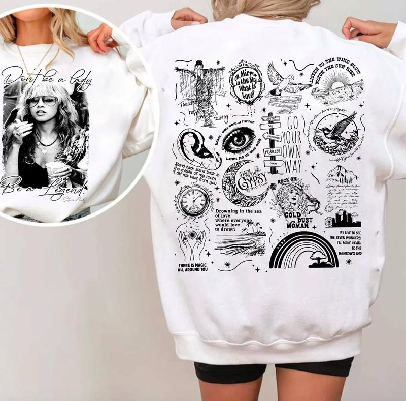 Tracklist Stevie Nicks 2 Sides Newest Shirt Sweatshirt Hoodie, Silver Springs Shirt Unisex, Gifts For Her