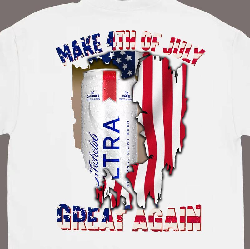 Michelob Ultra Make 4th of July America Great Again Shirt Unisex