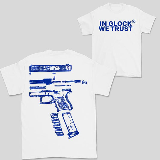 In Giockk We Trust Double-Sided Blue Design Shirt - Full Color Edition Menswear Top