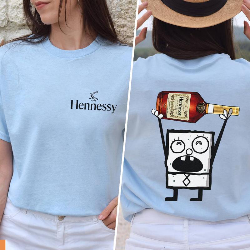 Hennessy Doodlebob Shirt, Doodlebob Character Movie Tshirt, Drinking Lover Tshirt, Funny Shirt