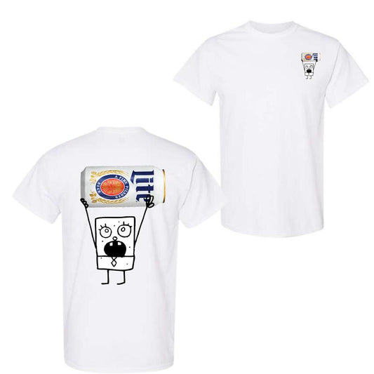 Doodlebob Miler Lite Essential 2 Sided T-Shirt, Funny Drinking T-Shirt, Miler Lite T-Shirt For Men And Women