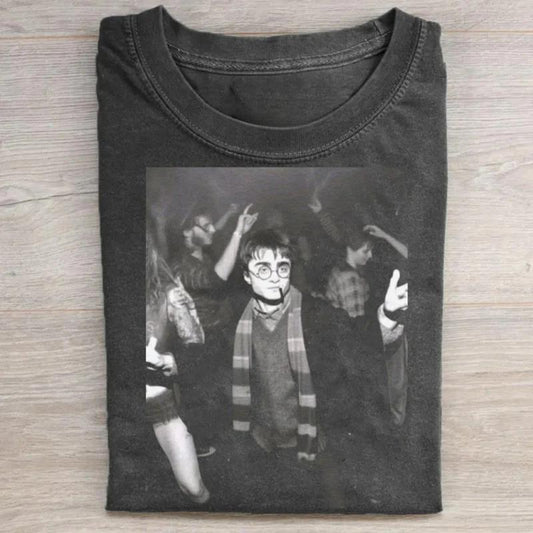 Vintage Harry Potter Dancing In The Club Graphic Tee - Funny Shirt for Men - Menswear, Top