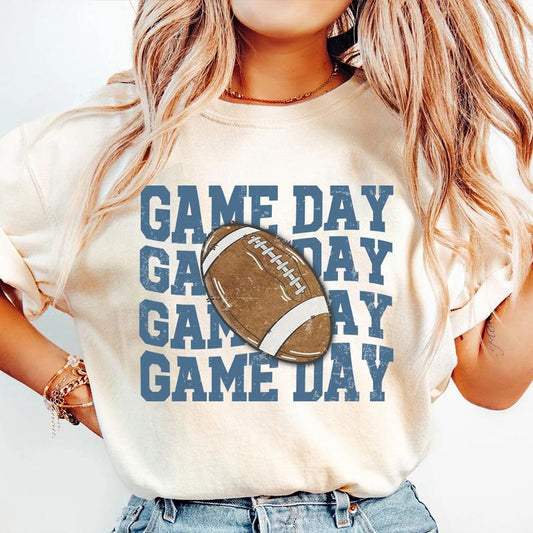 Retro Game Day Shirt, Football Gameday Tshirt For Women, Mom Football Shirt, Sports Game Day Tees, Retro Football Shirt, Women Football Tee