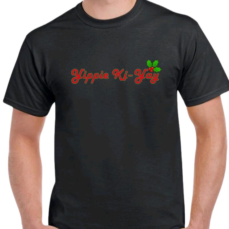 Yippie Ki-Yay, Die Hard Christmas T-Shirt for Men - Funny Cotton Tee - Menswear- christmas - unisex - Crewneck