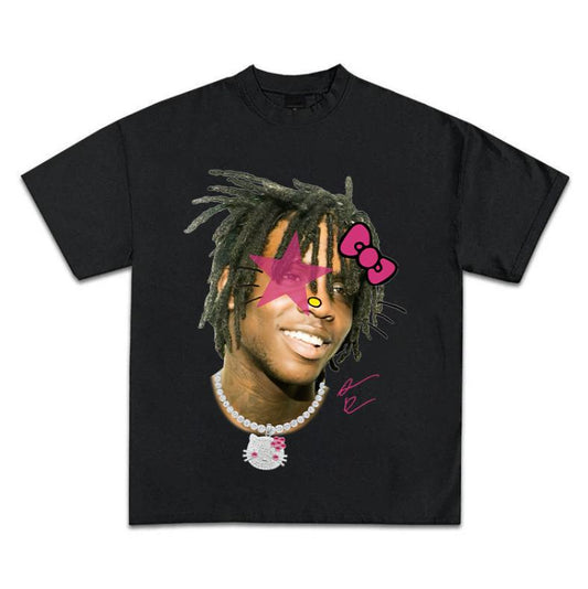 Chief Kitty Keef Pink Tee Make a Statement with Super Star Style