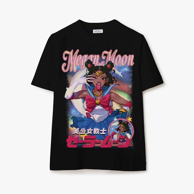 Mexgan Sailor Moon T-Shirt, Sweatshirt, Hoodie  Available in Sizes S-3XL Crewneck Classic casual tee