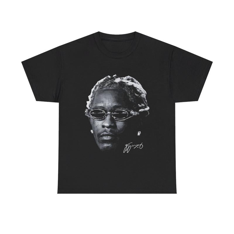 Free Thug Hard T-Shirt Rap Tee Concert Merch Free Thugger Slime Season Red Rare Hip Hop Graphic Print Casual Classic Cotton Menswear Retro Top Vintage