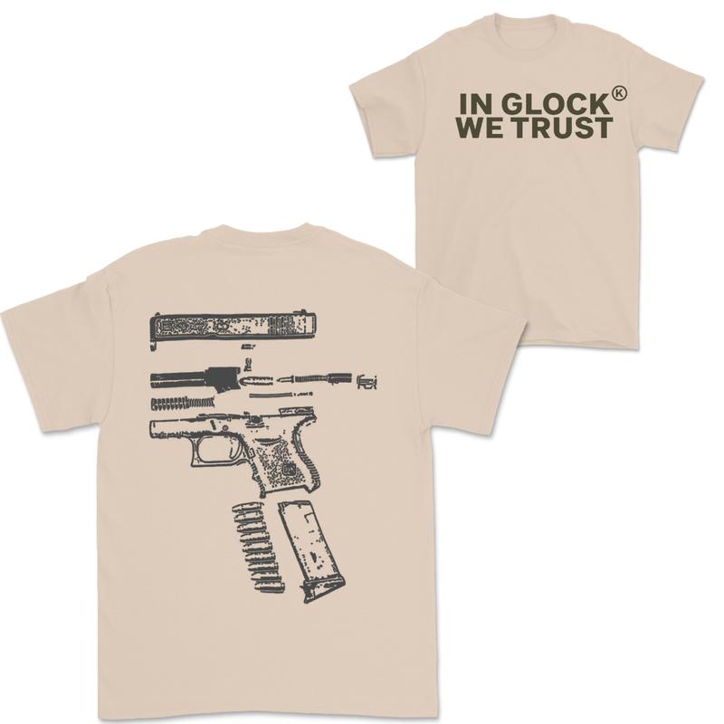 In Glock We Trust Double Sided T-shirt, Vintage T-shirt For Women For Men