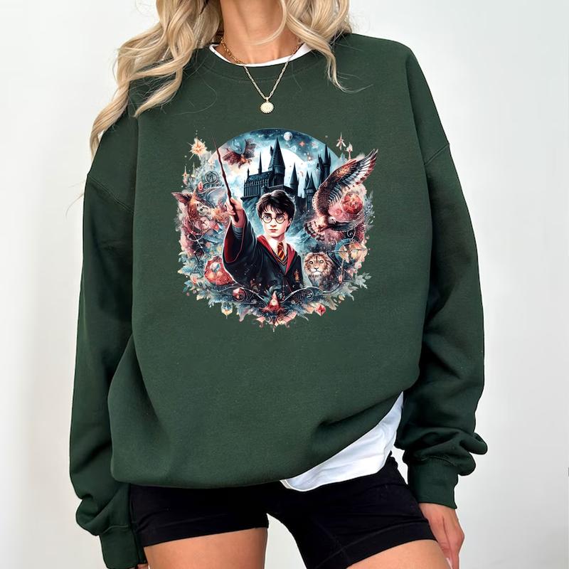 HP Expecto Patronum Spell Sweatshirt Hoodie Shirt Cotton Fit, T-Shirt