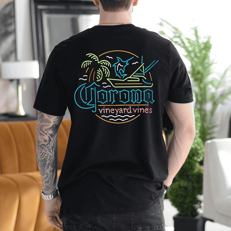 Corona Vs Vineyard Vines Shirt, Corona Extra Summer T Shirt