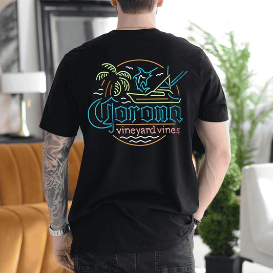 Corona Vs Vineyard Vines Shirt, Corona Extra Summer T Shirt