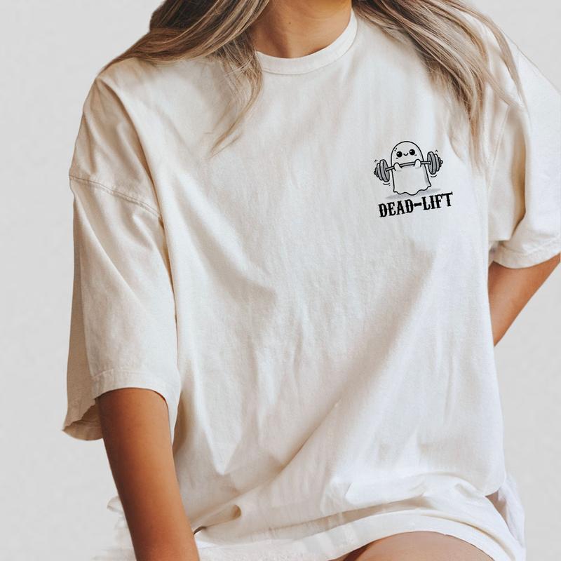 Dead Lift Ghost Shirt, Gym Halloween Shirt, Funny Gym Halloween Tee, Fitness Lover Halloween Sweatshirt, Ghost Halloween T-Shirt, Gym Lover Shirt, Cut