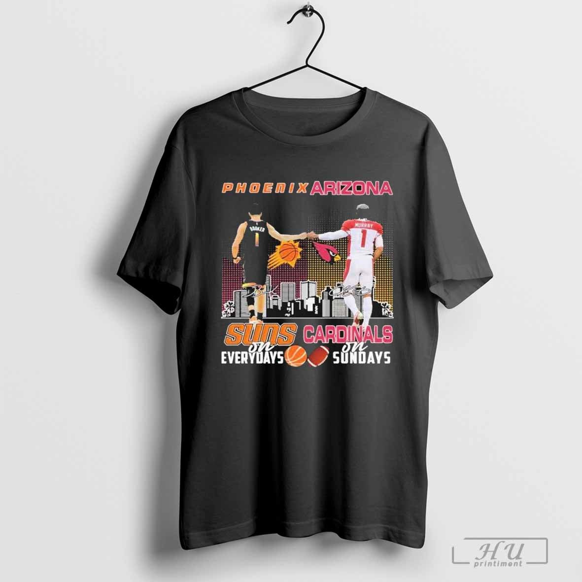 Phoenix Suns Devin Booker On Everydays Arizona Cardinals Kyler Murray On Sundays T-Shirt