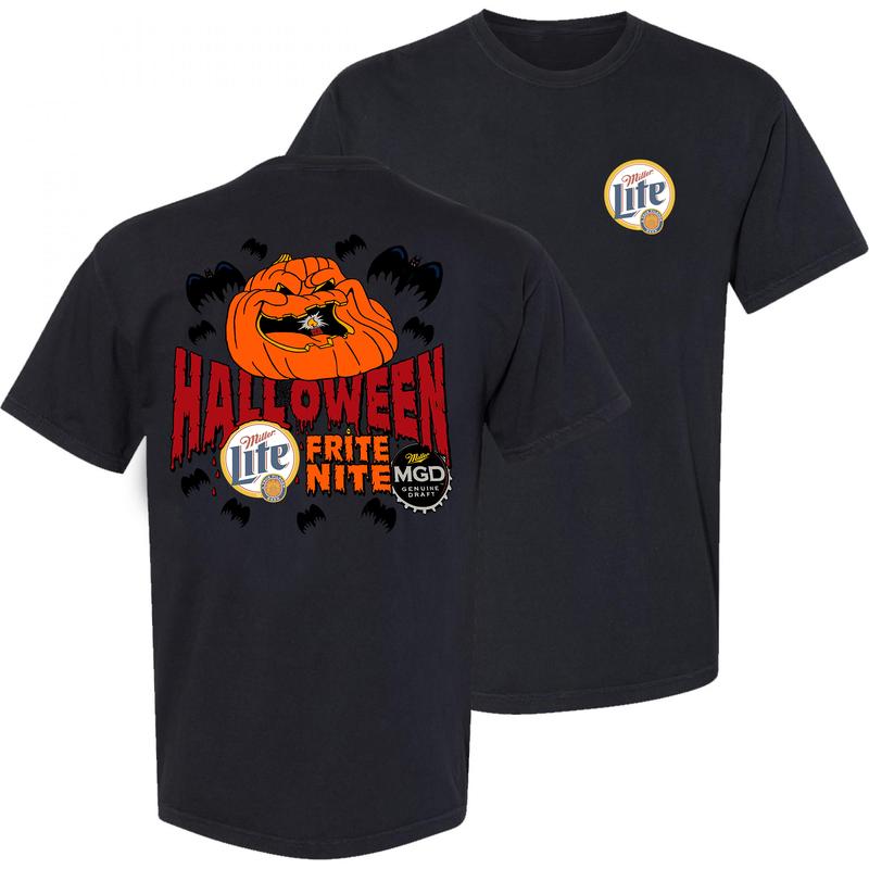 Miller Lite Beer Haloween T-shirt - 2 Side - Styles For Every Taste - Unisex Appeal - Every Size Available - Functional Fashion - Wide Color Selection
