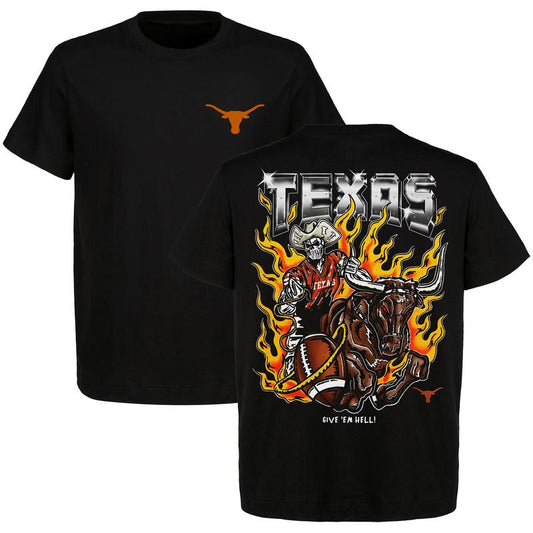 Warren Lotas - Texas Longhorns Football Give 'Em Hell Printed Shirt, Dead Man's Football Graphic T-Shirt, For Men and Women