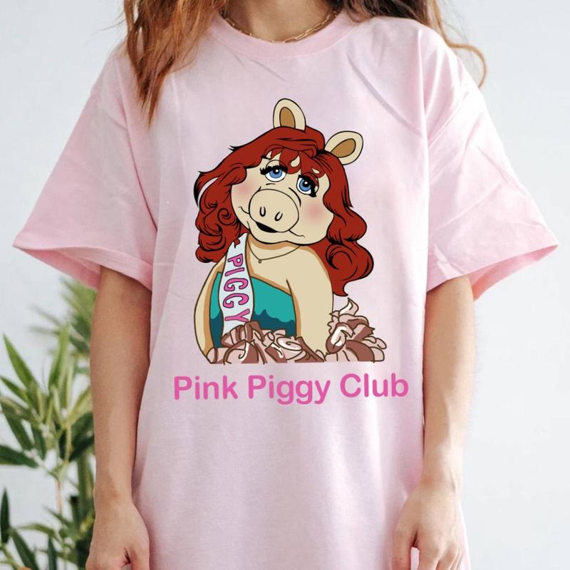 Pink Piggy Club Tshirt Sweatshirt Hoodie