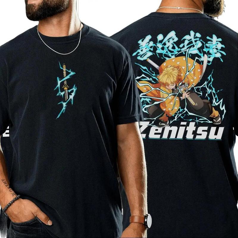 Zenitsu Thunder Breathing T-shirt,  Demon Slayer Shirt,  To the Hashira Training shirt, Demon Slayer t-shirt, Kimetsu no Yaiba To the Hashira Training