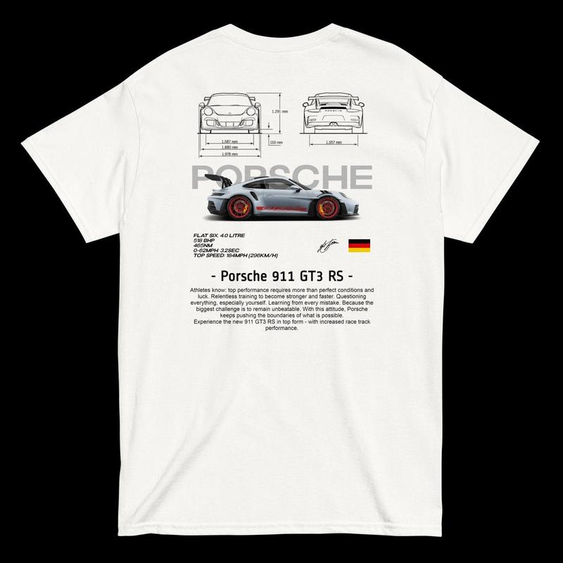 Porsche 911 Gt3 Rs T-shirt DRG, Free Shiping Top Womenswear wompwompmrcomershirt witch shirt long sleeve