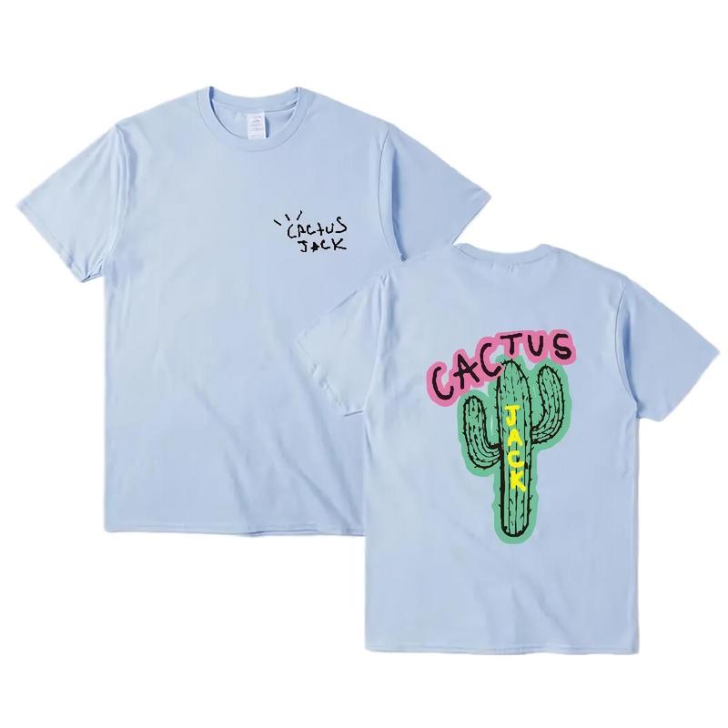 Travis Cactus Utopia Live In Your World Rage In Ours Double Sided Cotton Unisex Tshirt - Casual, All Seasons, Menswear