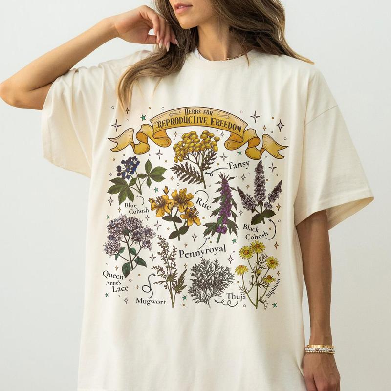 Herbs For Reproductive Freedom Shirt, Reproductive Rights Women's Rights Shirt, Feminist Tshirt, Unisex Short Sleeve Tee