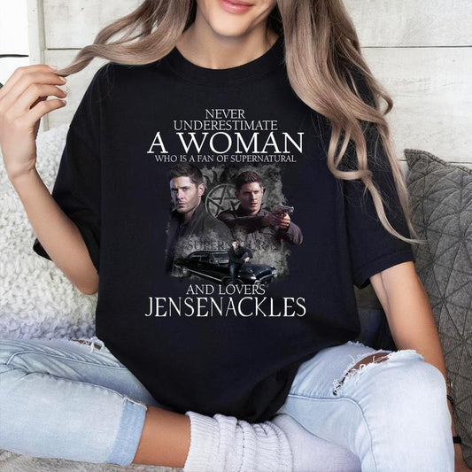 Supernatural Dean Winchester T Shirt,Supernatural Vintage T Shirt, Gift For Woman and Man Unisex T-Shirt Sweatshirt Hoodie Fabric Fabric Fabric