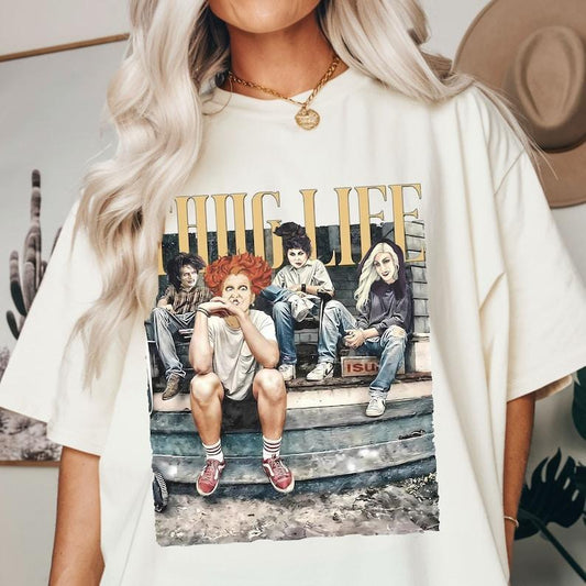 Thug Life Bad Witches Shirt, Sanderson Sisters Sweatshirt, Hocus Pocus Sweatshirt, Thug Life Halloween Shirt Sweatshirt, Hoodie, Comfort Colors