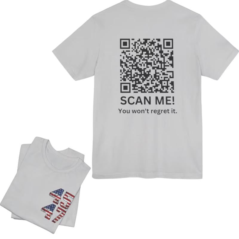 Trump YMCA QR Code Dance T-Shirt with Sound, Funny President Trump Shirt, Perfect Gift for Trump Supporters, High-Quality Style Tee, Gift for Best Fri
