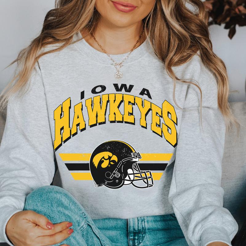 Vintage The University of Iowa Football Sweatshirt, Trendy Iowa Hawkeyes Football Fan Gifts, NCAA Iowa Hawkeyes Football Game Day, Iowa Hawkeyes Footb