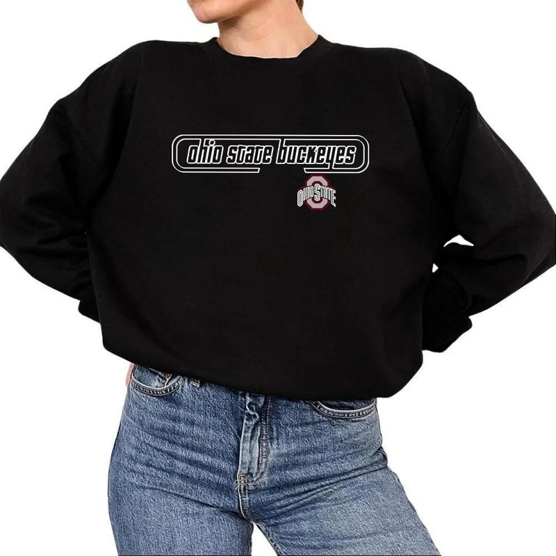 Vintage Starter Sweatshirt Ohio State Buckeyes Sweater Starter Football Team Ohio Ncaa Cotton Menswear