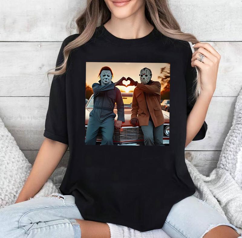 Heart Hand Killer Horror Movie Shirt, Friends Horror Characters Shirt, Funny Halloween, Horror Movie Killers Shirt, Hot Halloween, Friends Horror