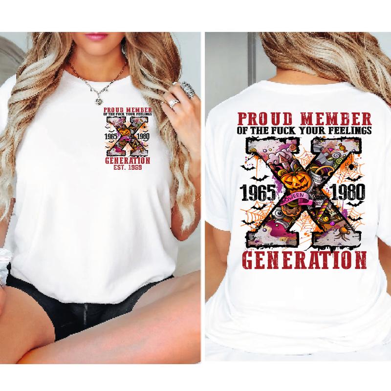 Gen X Skull Halloween Shirt Raised On Hose Water, Humorous T-shirt, Vintage Inspired Humor