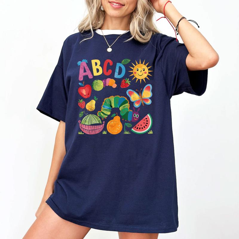 The Very Hungry Caterpillar Shirt, Bookish Shirt, Book Lover Gift, Children's Book Tee, Reading Shirt, Teacher Gift, Back To School Shirt, eat the ric