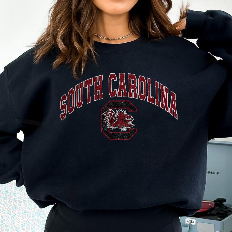 17. South Carolina Gamecocks NCAA Vintage Sweatshirt, University of South Carolina Fan Gear, Classic Casual Apparel