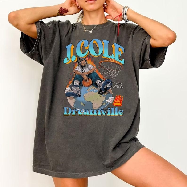 J Cole Dreamville Vintage T-Shirt J Cole T-Shirt Rap Hip Hop J Cole Merch Gift For Women And Man Unisex T-Shirt Gift For Fan, Gifts