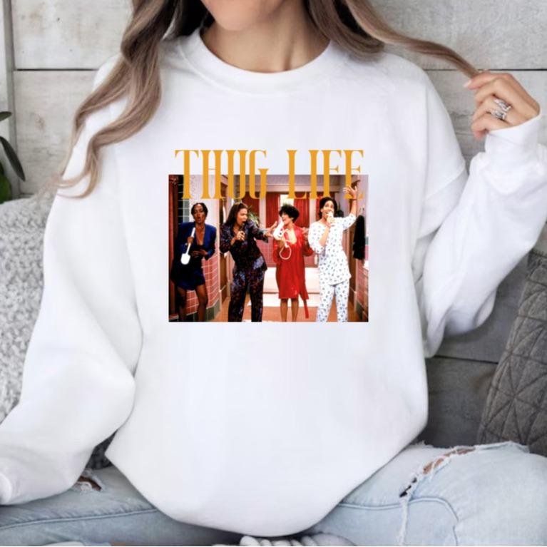 Thug Life Living Single Shirt, Thug Life Tee Shirt, Living Single T-shirt, Fan Sweatshirt, 80s Single Shirt, Gift For Musics Loves